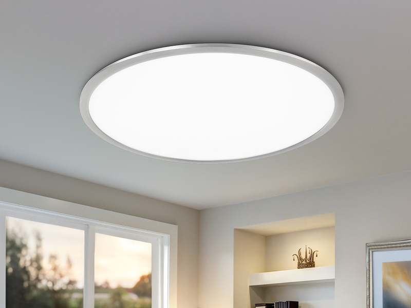 Große LED Deckenleuchte PHOENIX extrem flach & rund, dimmbar, Ø 62cm