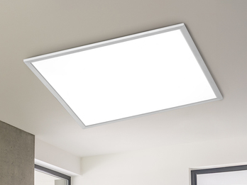 Große LED Deckenleuchte PHOENIX extrem flach quadratisch, 62cm