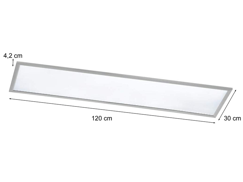 LED Deckenleuchte PHOENIX extrem flach & lang, dimmbar, Länge 120cm