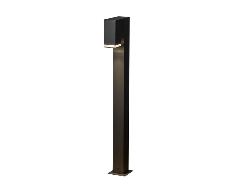 Moderne Pollerleuchte POLLUX in Schwarz, Höhe 100cm