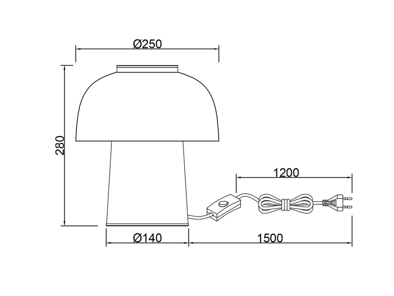 LED Tischleuchte Metall Schwarz Gold mit Drahtgeflecht, Ø 25cm