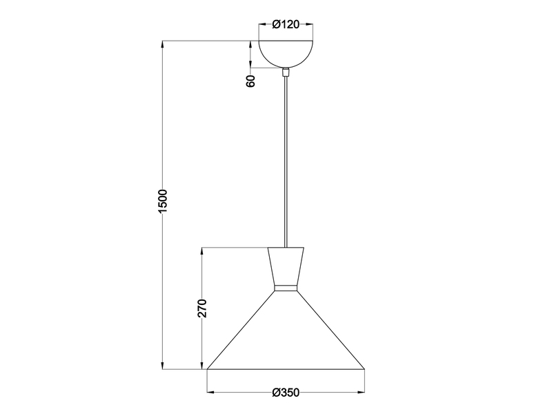 LED Pendelleuchte 1 flammig Industrial Style Metallschirm Silber Ø35cm