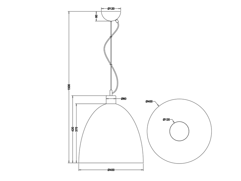 LED Pendelleuchte Lampenschirm Metall/Holz Weiß dimmbar Ø40cm