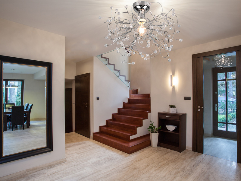 Ausgefallene LED Deckenleuchte Silber Chrom mit Acryl Kristall Ø 52cm