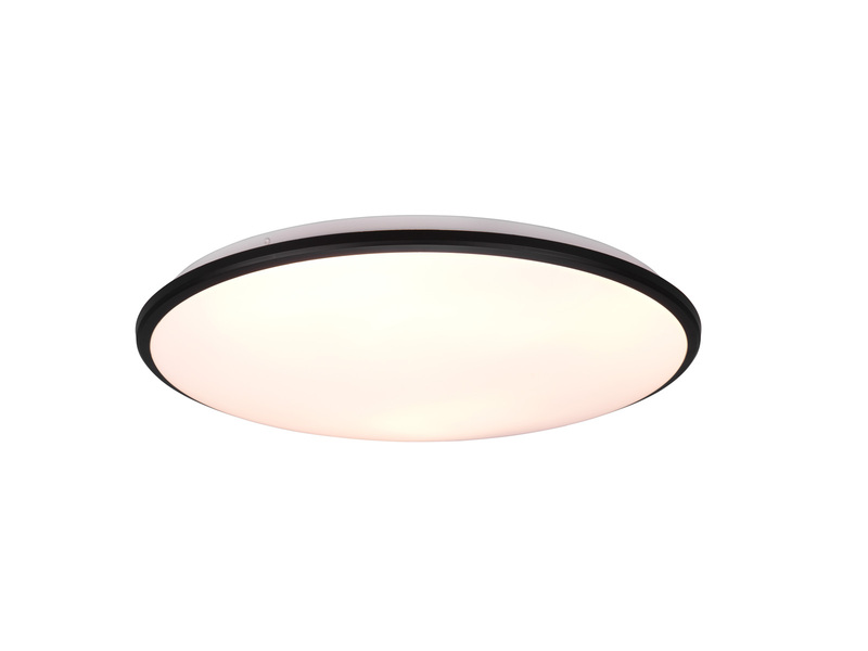 Flache LED Deckenleuchte LIMBUS Schwarz, dimmbar Ø 50cm