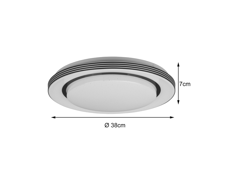 STERNENHIMMEL LED Deckenleuchte, Ø 38,5 cm, 18 W, Weiß