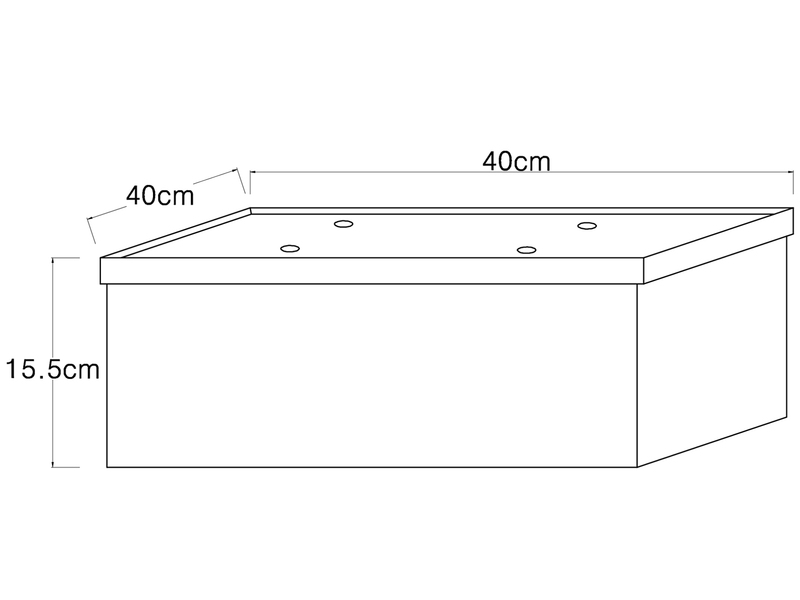 LED Deckenleuchte mit Stoff Lampenschirm und Holzoptik, 40x40cm