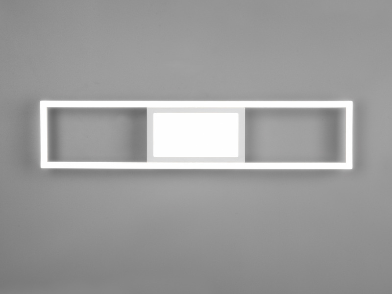 LED Deckenleuchte RIGIDO Weiß dimmbar & Lichtfarbe einstellbar, Breite 60cm