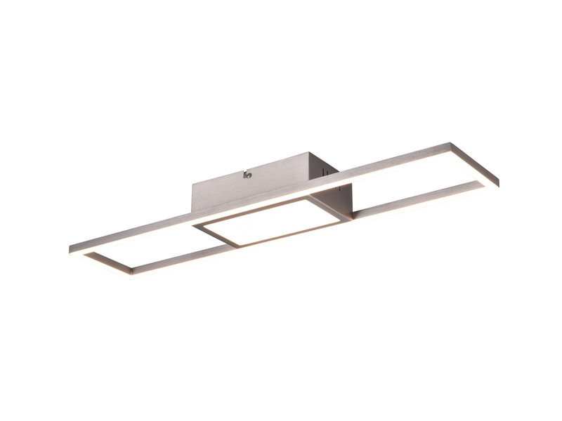 LED Deckenleuchte RIGIDO Silber dimmbar & Lichtfarbe einstellbar, B: 60cm
