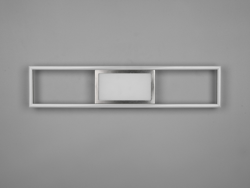 LED Deckenleuchte RIGIDO Silber dimmbar & Lichtfarbe einstellbar, B: 60cm