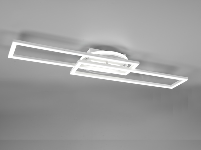 LED Deckenleuchte TWISTER Weiß dimmbar, Lichtfarbe einstellbar, 90cm lang