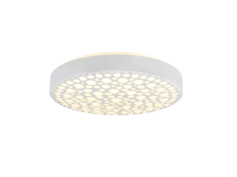 LED Deckenleuchte CHIZU Weiß dimmbar Fernbedienung & Farbwechsler, Ø 40cm