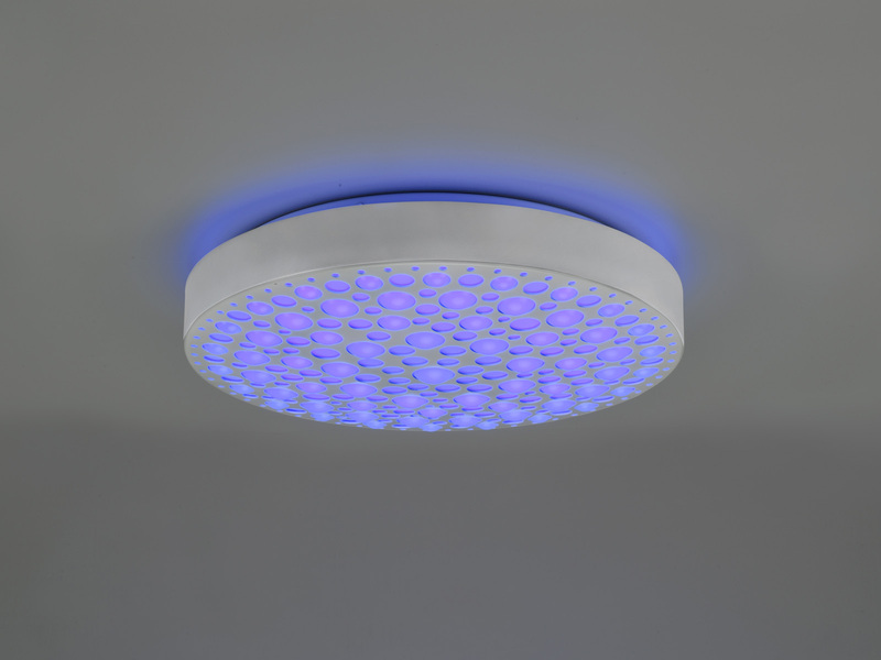 LED Deckenleuchte CHIZU Weiß Ø40cm dimmbar Fernbedienung & Farbwechsler