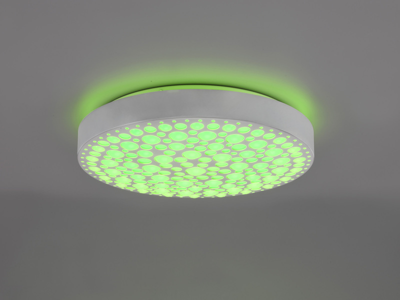 LED Deckenleuchte CHIZU Weiß dimmbar Fernbedienung & Farbwechsler, Ø 40cm