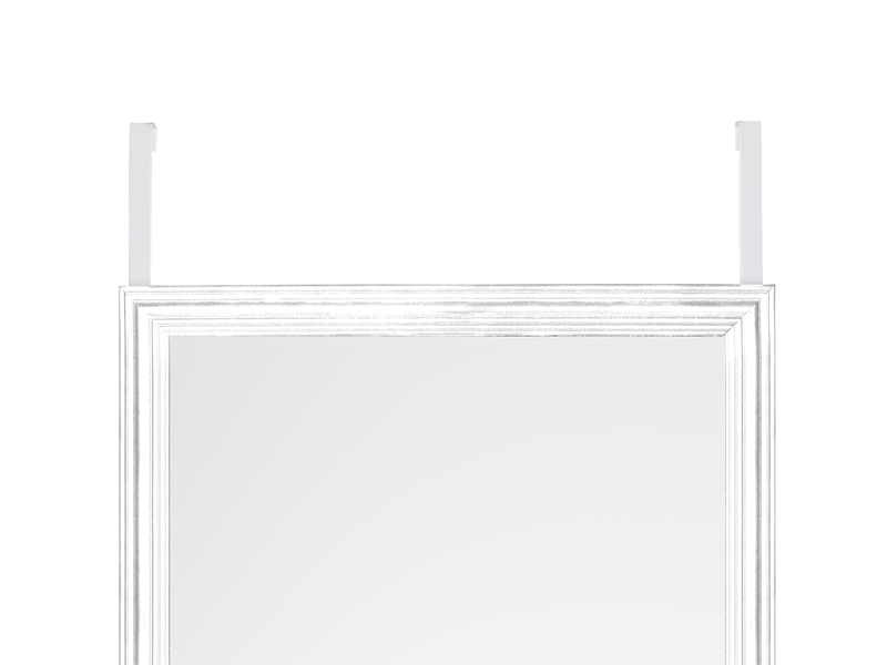 Türhängespiegel RIA rechteckig mit Haken, Rahmen in Weiß 30x120cm