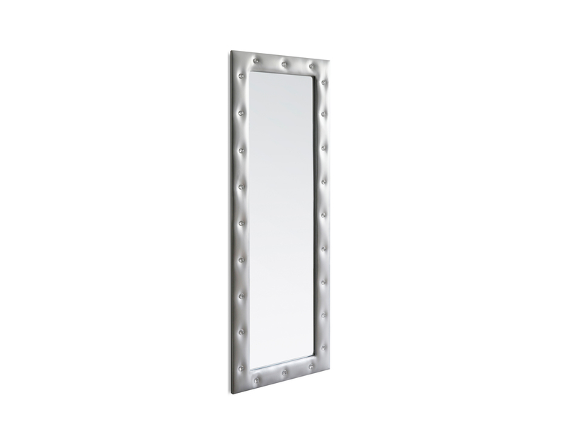 Wandspiegel NAOMI Ganzkörperspiegel Silber Rahmen & Glitzersteine 50x150 cm