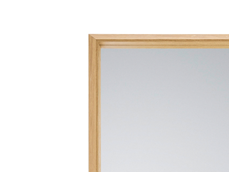 Wandspiegel ABBIE Ganzkörperspiegel Holz Rahmen Eiche 50x150cm