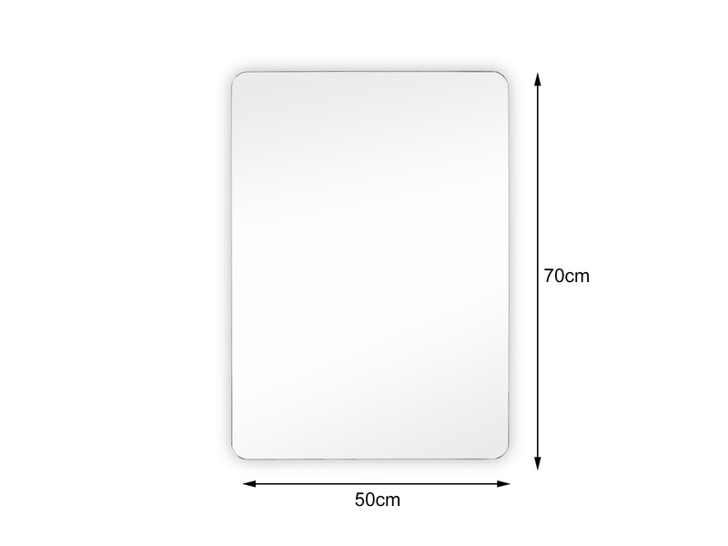 LED Lichtspiegel Bad Wandspiegel FRANZI rechteckig 50x70cm