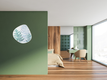 Minimalistischer Wandspiegel ISABELLA mit Facettenschliff 30x30cm
