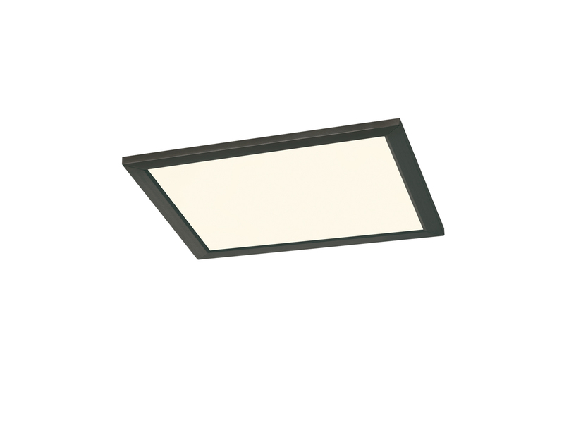 LED Deckenleuchte PHOENIX Schwarz / Weiß dimmbar - extra flach 30 x 30cm