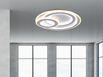 LED Deckenleuchte MITA dimmbar mit Fernbedienung, leuchtstark 9.000 Lumen Ø 51cm