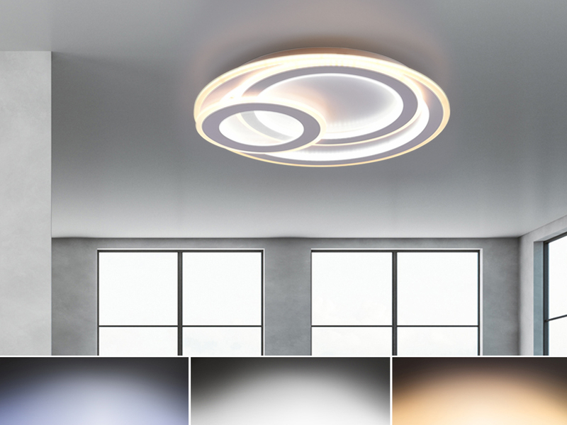 LED Deckenleuchte MITA dimmbar mit Fernbedienung, 9.000 Lumen hell Ø 51cm