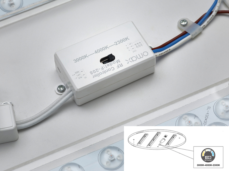 LED Deckenleuchte WACO Weiß extern dimmbar, hell mit 6.200 Lumen Ø 49cm
