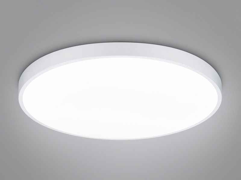 Große LED Deckenleuchte WACO Weiß extern dimmbar, hell mit 12.400 Lumen Ø 75cm