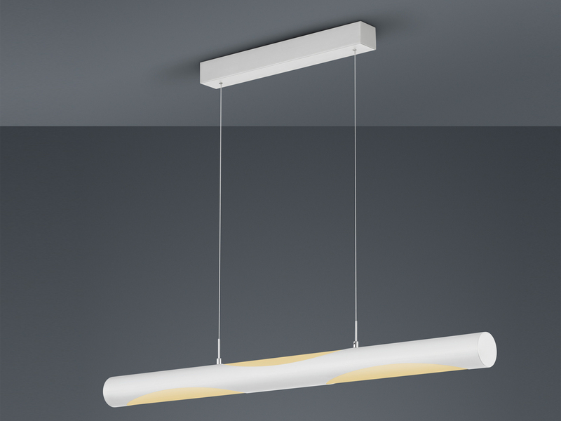 LED Pendelleuchte VIKTOR dimmbar & höhenverstellbar, Breite 115cm, Weiß