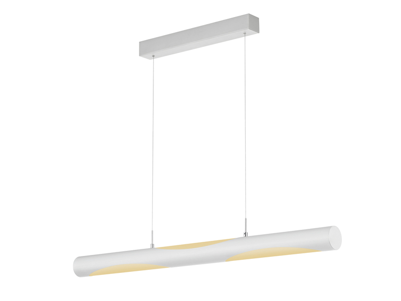 LED Pendelleuchte VIKTOR dimmbar & höhenverstellbar, Breite 115cm, Weiß