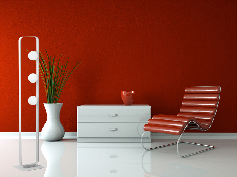 Stehlampe ROXY 3-flammig Weiß mit Glaskugeln in Opalweiß, Höhe 140cm