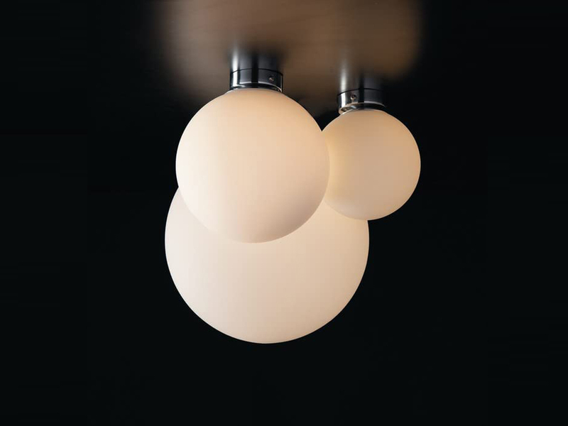 Deckenleuchte CITY 1 flammig Glaskugel Opal Weiß, Ø 30cm