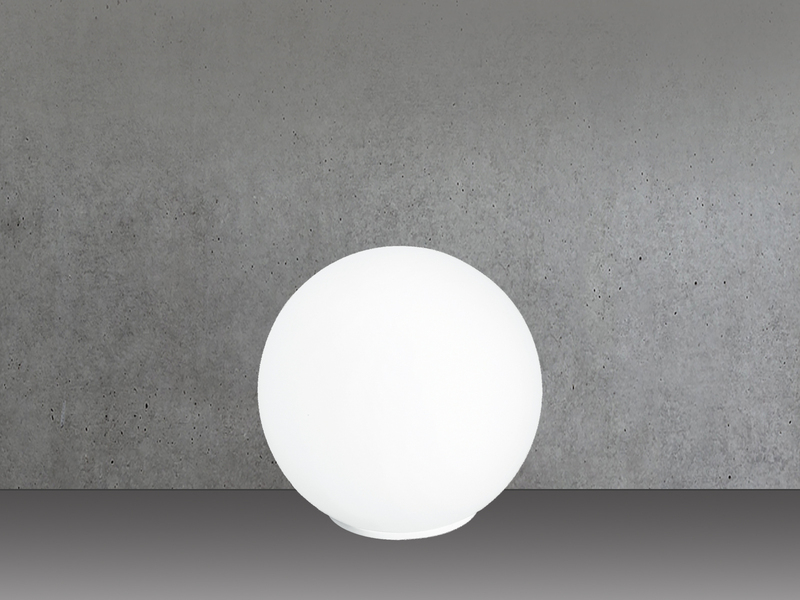 LED Tischleuchte Mini Kugel - Glaskugel Weiß satiniert Ø 15cm
