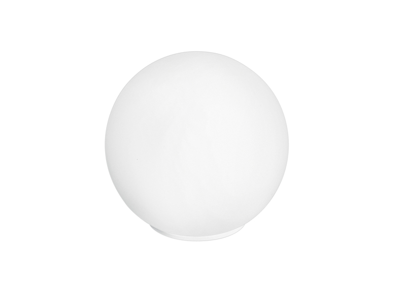 Kleine LED Tischleuchte Glaskugel Lampenschirm Opalweiß, Ø 15cm
