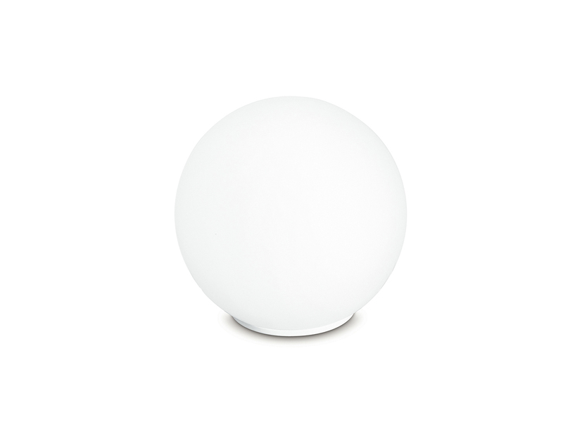 LED Tischleuchte Kleine Kugel - Glaskugel Weiß satiniert Ø 20cm