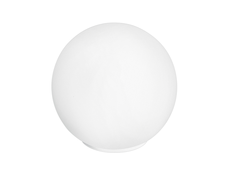 Kleine LED Tischleuchte Glaskugel Lampenschirm Opalweiß, Ø 20cm