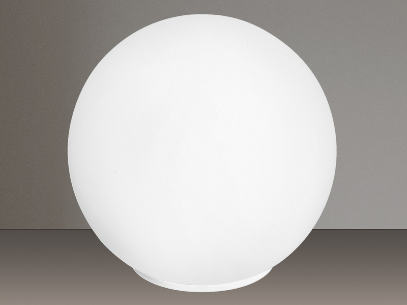 LED Kugel Tischleuchte Glaskugel Lampenschirm in Opalweiß, Ø 35cm