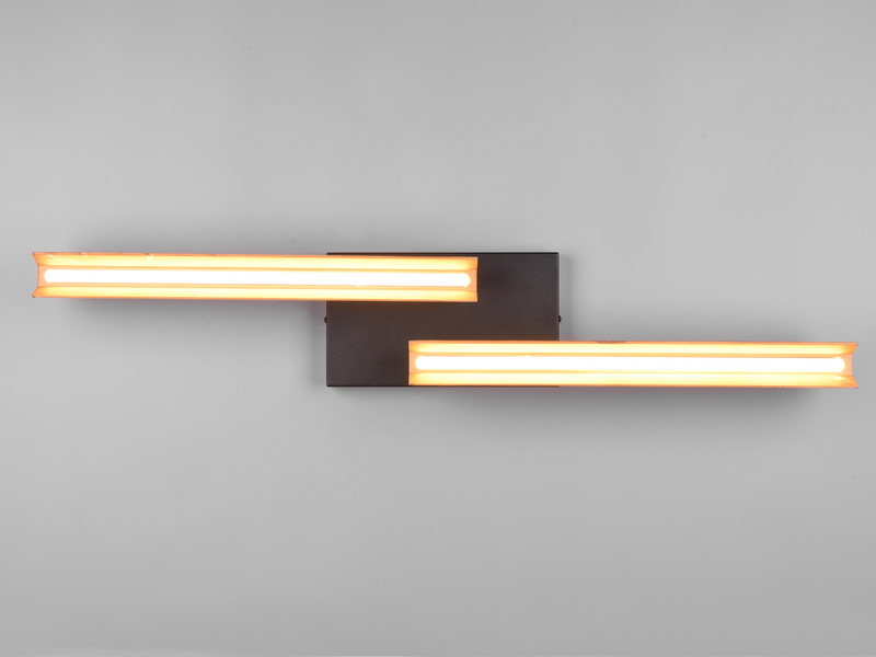 LED Deckenleuchte KERALA dimmbar Holzbrett naturbelassen, Breite 83cm
