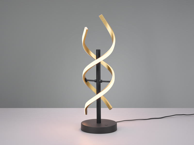 LED Tischleuchte SEQUENCE dimmbar Messing, Höhe 48cm
