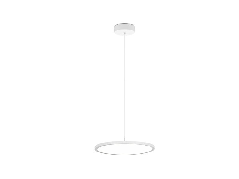 LED Pendelleuchte TRAY einflammig dimmbar Weiß Ø 40cm