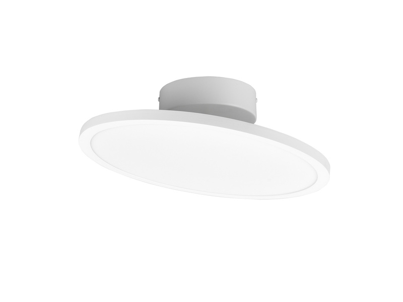 LED Deckenleuchte TRAY einflammig schwenkbar dimmbar Weiß, Ø 40cm