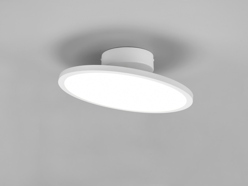 LED Deckenleuchte TRAY einflammig schwenkbar dimmbar Weiß, Ø 40cm