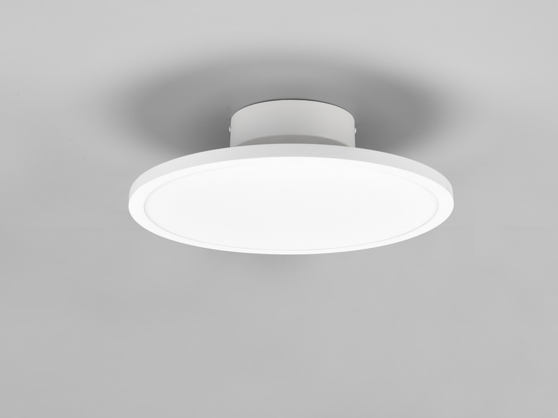 LED Deckenleuchte TRAY einflammig schwenkbar dimmbar Weiß, Ø 40cm