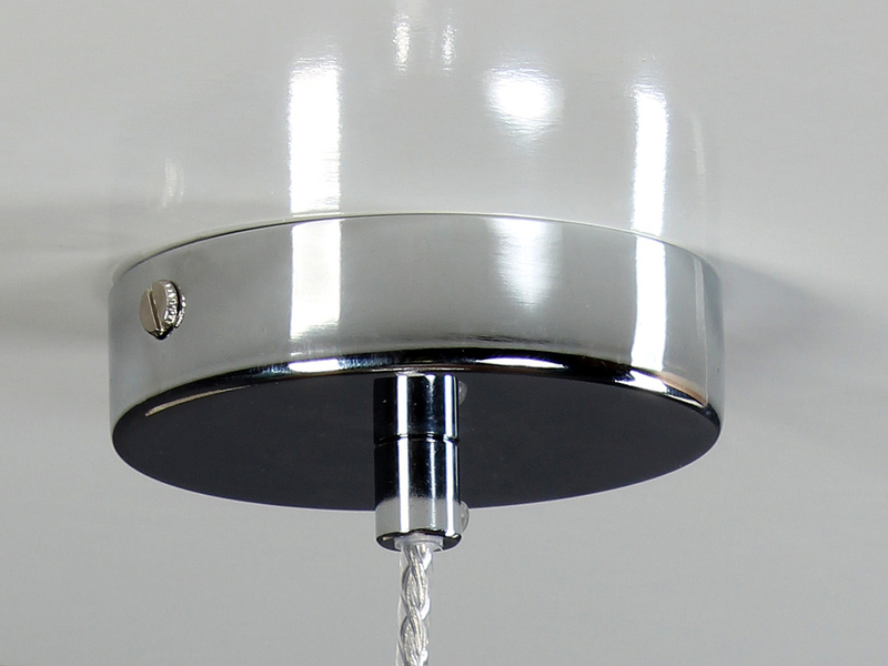 Pendelleuchte GREENWICH einflammig Relief Milchglas Lampenschirm, Ø 23cm