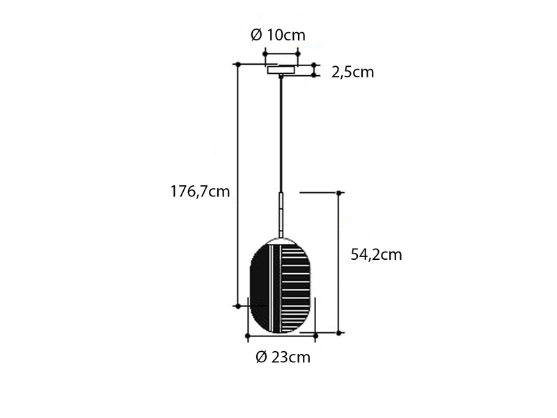 LED Pendelleuchte einflammig mit Relief Milchglas Lampenschirm Weiß, Ø 23cm