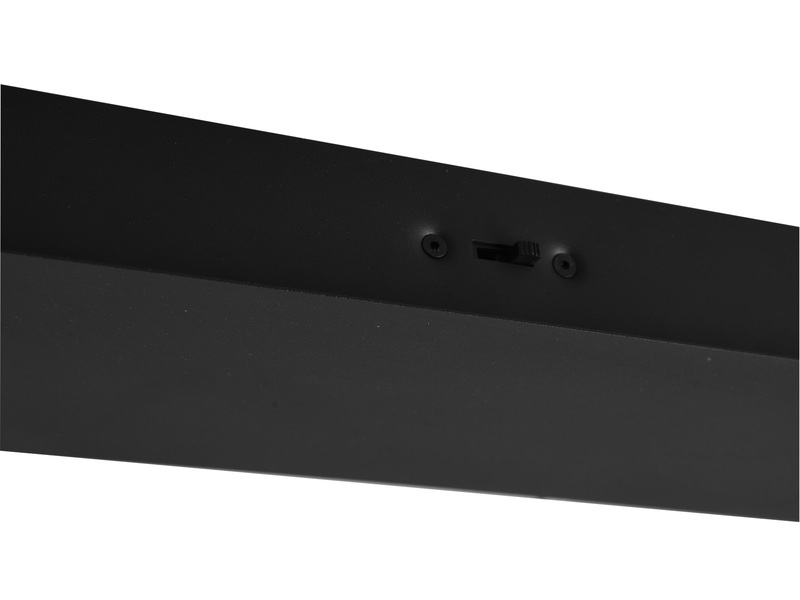 LED Pendelleuchte BLAZE Schwarz Gold dimmbar & 2 Lichtfarben, Breite 107cm