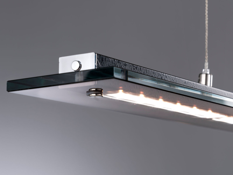 LED Pendelleuchte TENSO Schwarz höhenverstellbar & Tageslicht, 64cm