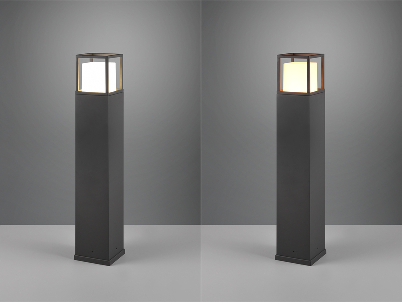 LED Wegeleuchte WITHAM in Anthrazit, Lichttemperatur einstellbar, Höhe 80cm