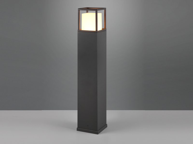 LED Wegeleuchte WITHAM in Anthrazit, Lichttemperatur einstellbar, Höhe 80cm