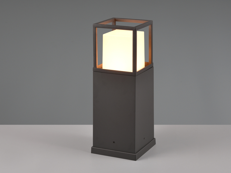 LED Sockelleuchte WITHAM in Anthrazit, Lichttemperatur einstellbar, Höhe 40cm